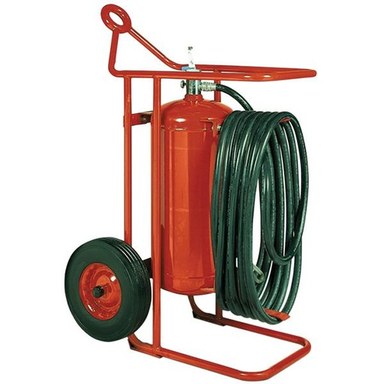 EXTINTOR RECARGABLE DE CARRETILLA TIPO ABC DE 125 LIBRAS MARCA BADGER