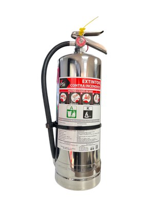 EXTINTOR RECARGABLE FSI TIPO K DE 6LTS