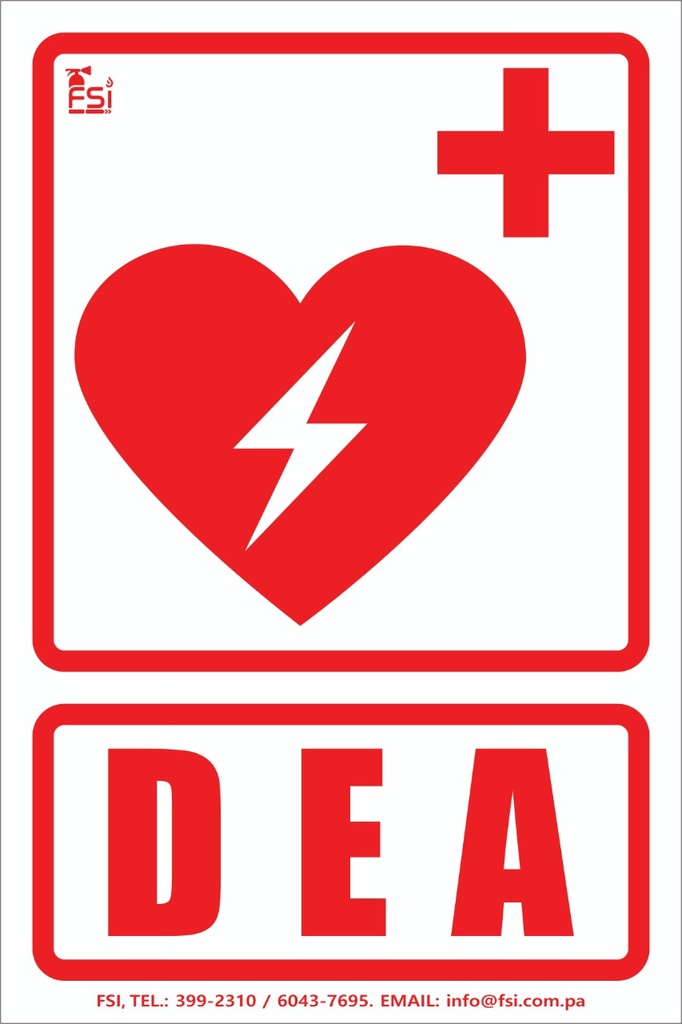 [SEV-021] SEÑALIZACION FOTOLUMINISCENTE DEA -TAMAÑO (8" X 12")