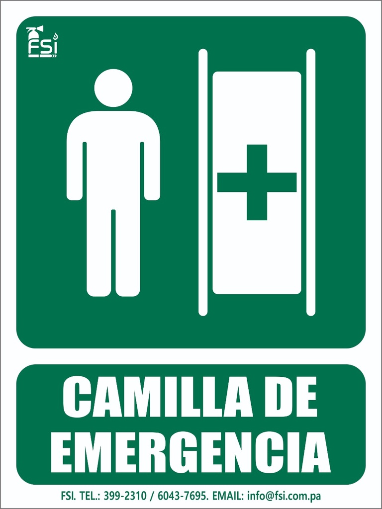 [SEV-022] SEÑALIZACION FOTOLUMINISCENTE DE CAMILLA -TAMAÑO (6" X 8")