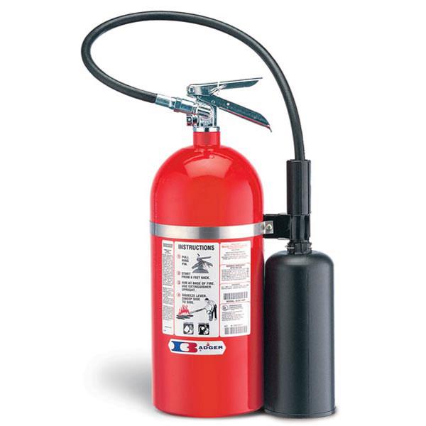 EXTINTOR RECARGABLE TIPO BC CO2 DE 10 LBS MARCA BADGER UL