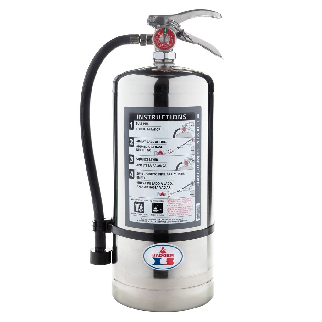 Extintor Clase K de 6 L Badger Extra – UL 1-A:K