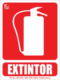 [SE-001] SEÑALIZACION FOTOLUMINISCENTE DE EXTINTOR 6&quot;x8&quot;