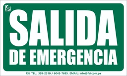 [SEV-09] SEÑALIZACION FOTOLUMINISCENTE DE SALIDA DE EMERGENCIA