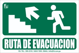 [SEV-014] SEÑALIZACION FOTOLUMINISCENTE DE RUTA DE EVACUACION SUBIENDO ESCALERA LH