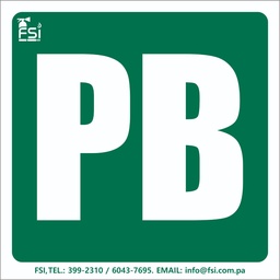 [SEV-024] SEÑALIZACION FOTOLUMINISCENTE DE NIVELES TAMAÑO- (6" X 6")