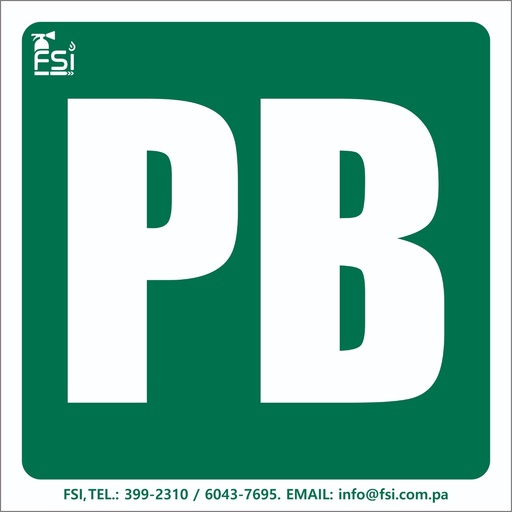 SEÑALIZACION FOTOLUMINISCENTE DE NIVELES TAMAÑO- (6" X 6")