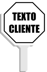 [OT-015] LETRERO EN PVC DE 12MM CON AGARRADERO