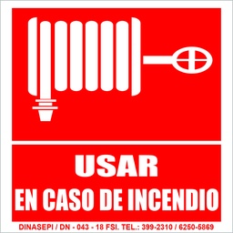 [SE-008] SEÑALIZACION FOTOLUMINISCENTE DE GABINETE CONTRA INCENDIOS 8&quot;x12&quot;